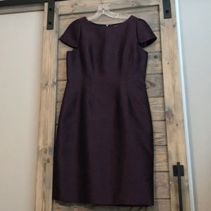Beautiful Tahari A line dress sz 12 black & purple